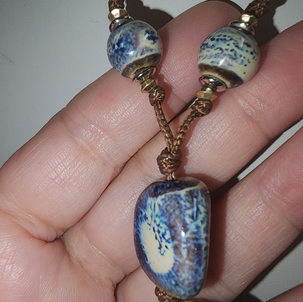 J.Jill Ceramic and Glass Tassel Necklace - Picture 9 of 10